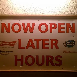 now open later hours