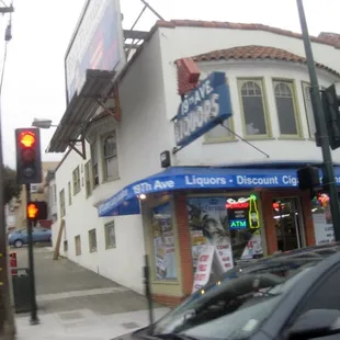 a view of a street corner