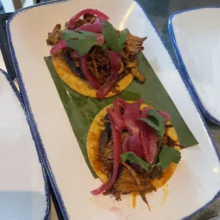 Cochinita Pibil Tostadas (happy hour)