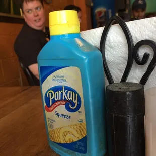 On each table...parkay!