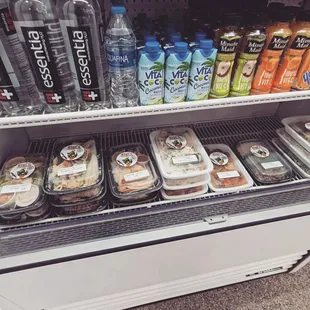 a refrigerated display case