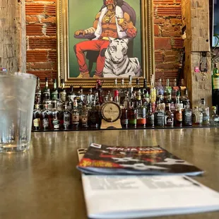 Sitting at the bar