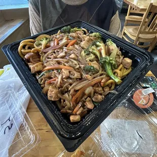 Noodles and Chicken