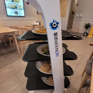 Robot arrived at our table