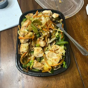 Chicken white rice and veggies