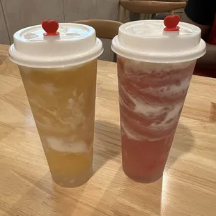 Mango and Strawberry creamy drinks were so good!