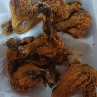 Fried chicken wings from Ninja Express