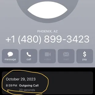 Length of time for my phone call conversation