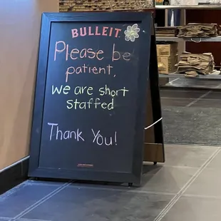 Short staffed ??