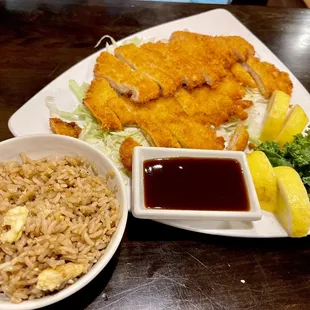 Chicken Katsu with Fried Rice