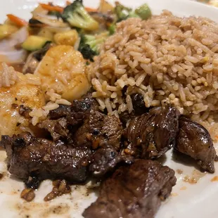 Lunch Hibachi, Steak and Scallop