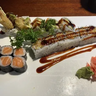 sashimi, sushi, sushi and sashimi, food