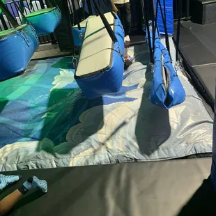 Deflated item on the obstacle course