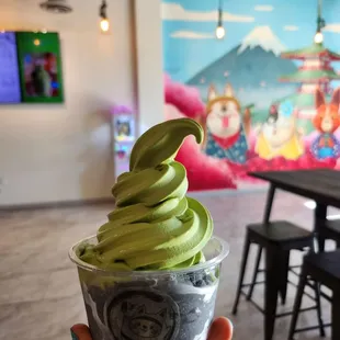 Free softserve matcha &amp; blacksesame ice cream from the owner for being loyal customers 4/5/24