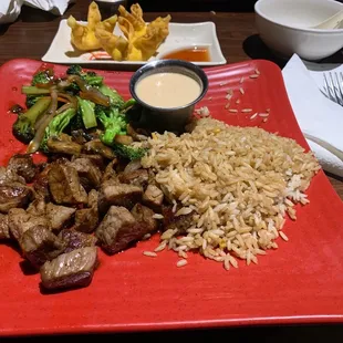 Hibachi steak lunch menu