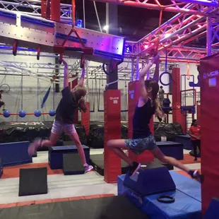Birthday party at Ninja Nation. An unbelievable Ninja Warrior gym.