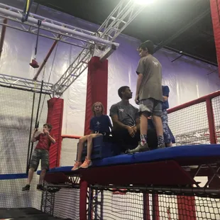 Coach Rian was amazing. He showed the kids how to do the obstacles and helped them a ton.
