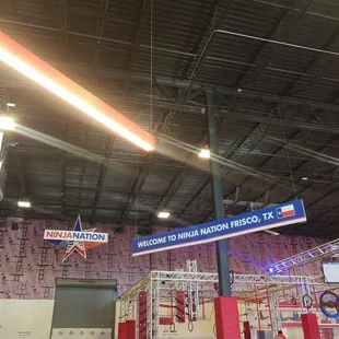 Ninja training facility in Frisco, TX.
