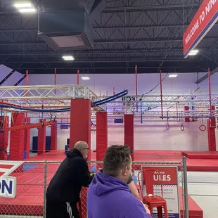 Left side of facility