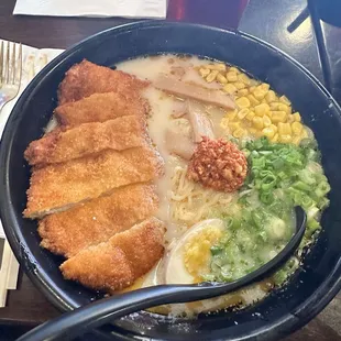Ninja Ramen with Chicken Katsu