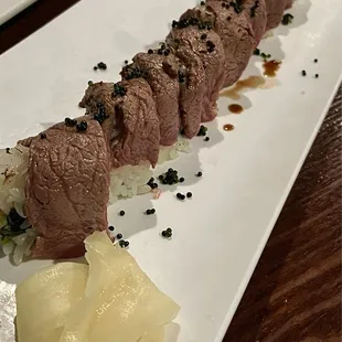 Steak Valentine roll