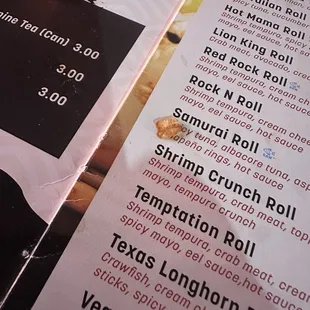 Dirty menus