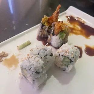 California Roll &amp; Shrimp Tempura Roll