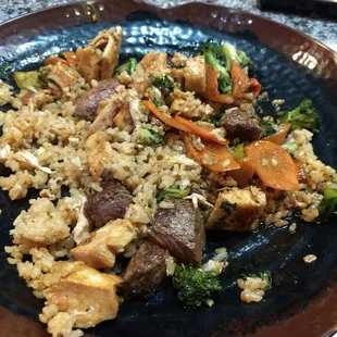 My plate of food that came fresh off the grill. Awesome stuff, will certainly come to Ninja again.