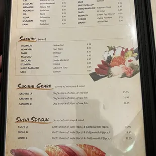 Menu, page 7