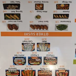 ramen and noodles, menu