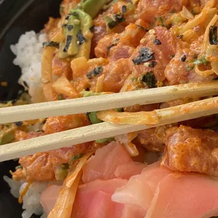 6-4-21 spicy poke bowl