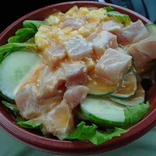 Spicy Tuna Bowl with raw tuna - good!