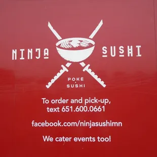Logo on the side of the trailer.