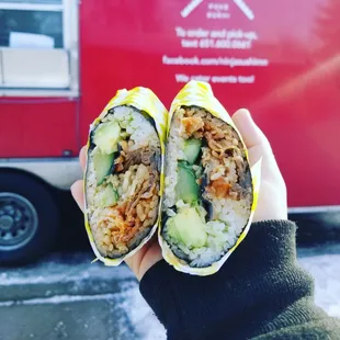 Build your own Sushiritto!
Salmon skin rito