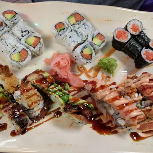 food, sushi and sashimi, sushi, sashimi