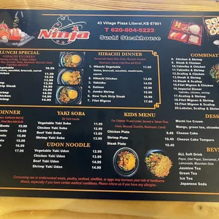 Menu Front Page