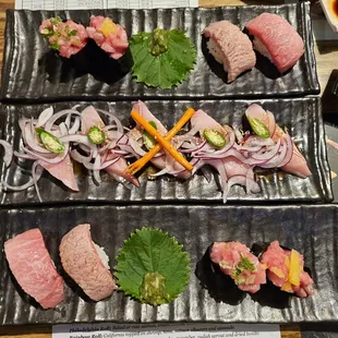 toro special (2) and albacore carpaccio