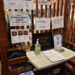 right when you walk in, sign in sheet is on the wall