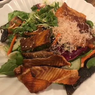 Salmon Skin Salad