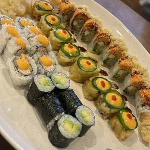 Ninja Special 2 Roll salsa roll spicy cali &amp; avocado