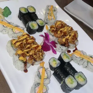 sashimi, sushi, sushi and sashimi, food