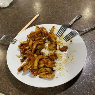 a plate of food