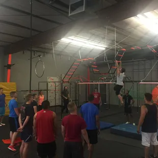 CoreBasics, a group learning the proper technique on the Devil Steps.