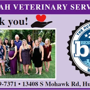Ninnescah Veterinary Service LLC  voted the Best of the Best Veterinarian 2018