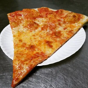 a slice of cheese pizza