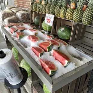 Watermelon &amp; Pineapple outside displays