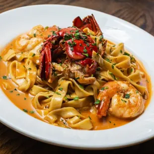 Lobster fettuccine