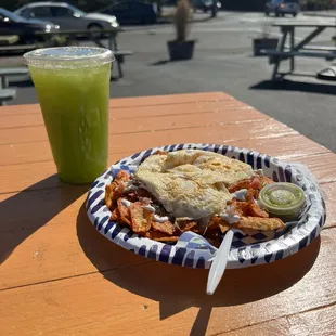 Enjoying my weekend breakfast in their outside seating section.