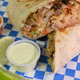 Fajita burrito