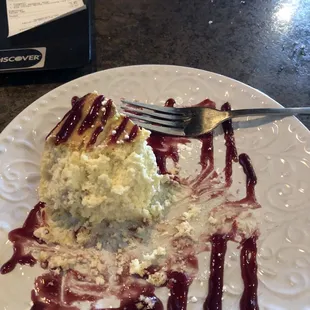 White chocolate cheesecake